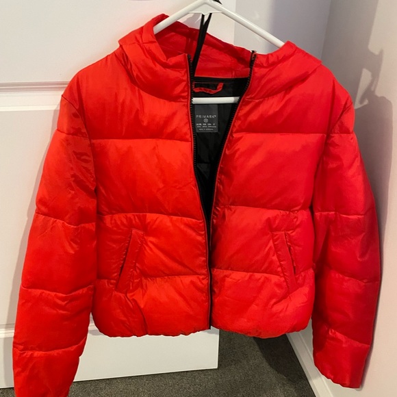 primark red puffer jacket Off 63% - www 